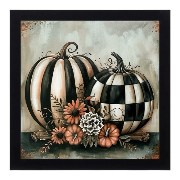 Hand Crafted Other - Whimsical Pumpkin Wall Art